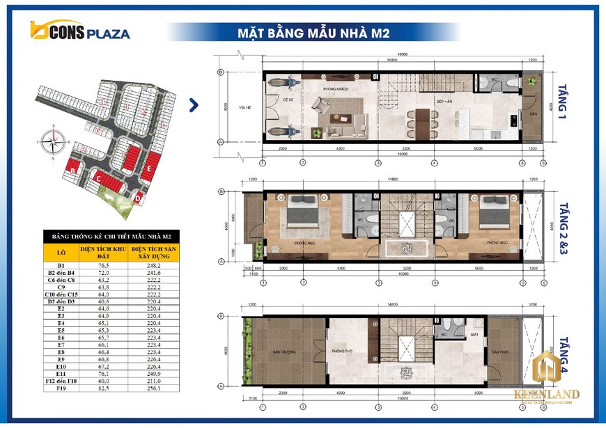 Thiết kế mẫu nhà phố Bcons Plaza