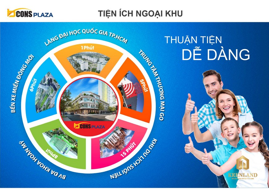 Tiện ích ngoại khu dự án nhà phố Bcons Plaza Bình Dương