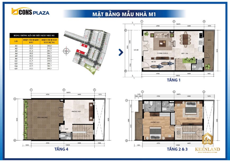 Thiết kế mẫu nhà phố Bcons Plaza