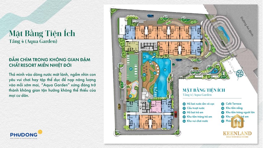 Mặt bằng tiện ích tầng 4 Phú Đông Sky Garden