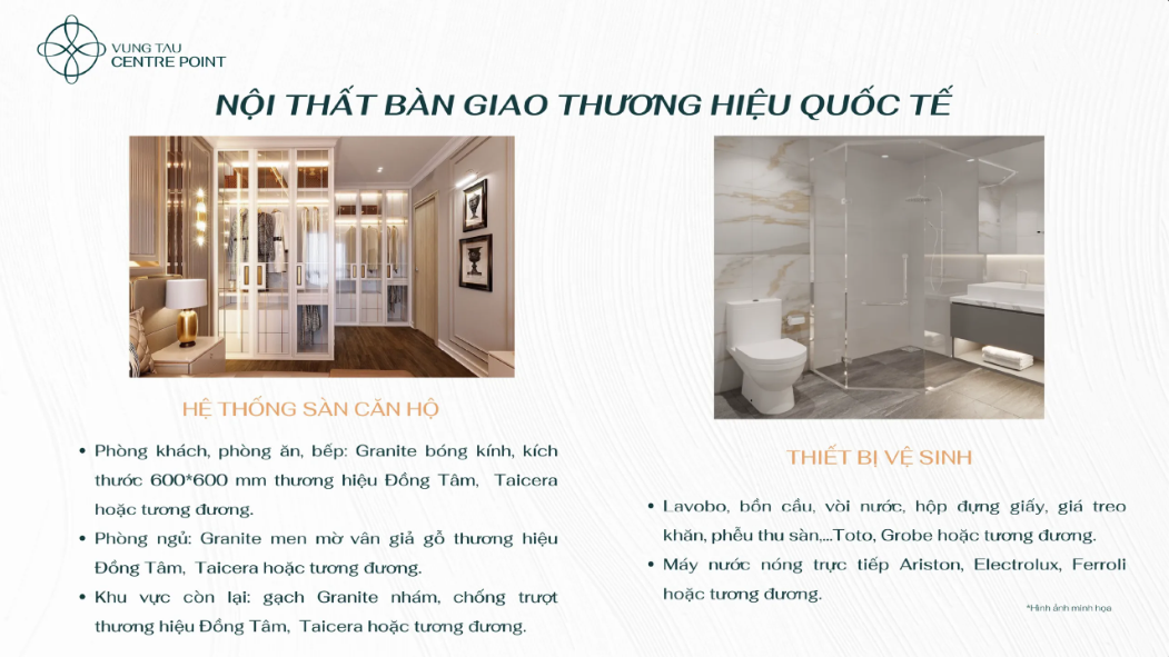 Bàn giao bên trong căn hộ Vũng Tàu Centre Point